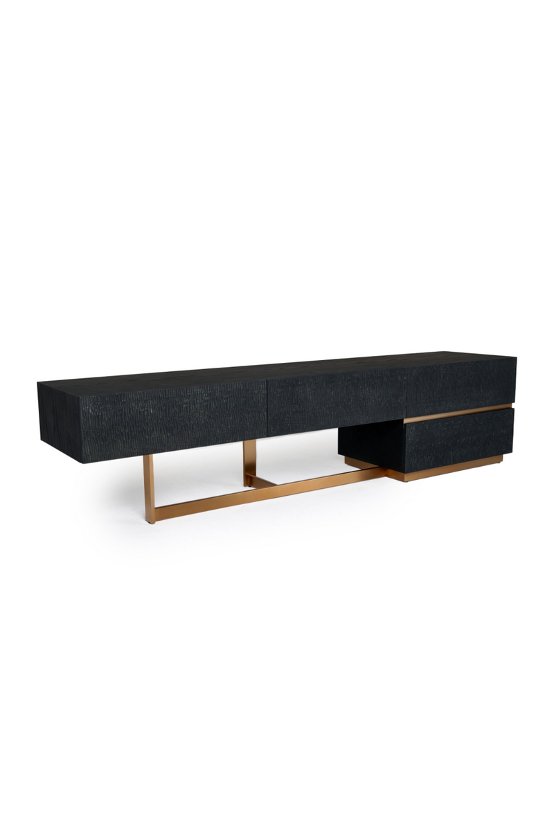 Black Ash 4-Drawer TV Stand | OROA Modern Tasha | Oroatrade.com