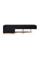 Black Ash 4-Drawer TV Stand | OROA Modern Tasha | Oroatrade.com