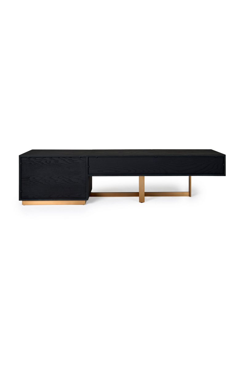 Black Ash 4-Drawer TV Stand | OROA Modern Tasha | Oroatrade.com