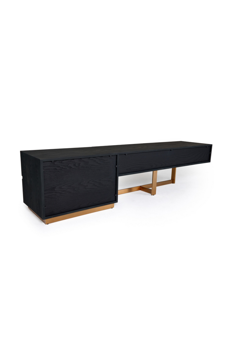 Black Ash 4-Drawer TV Stand | OROA Modern Tasha | Oroatrade.com
