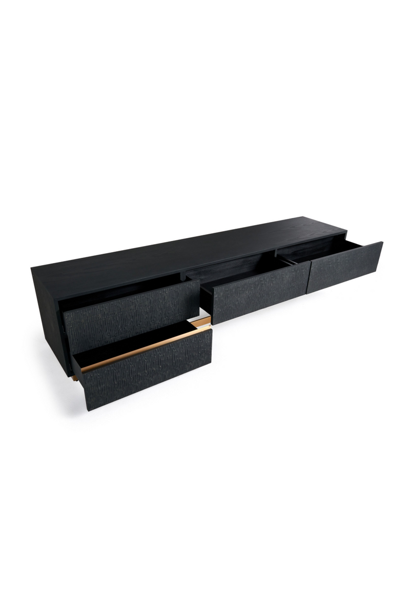 Black Ash 4-Drawer TV Stand | OROA Modern Tasha | Oroatrade.com