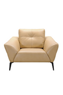 Beige Leather Lounge Chair | OROA Modern Forge | Oroatrade.com