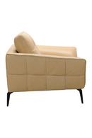 Beige Leather Lounge Chair | OROA Modern Forge | Oroatrade.com