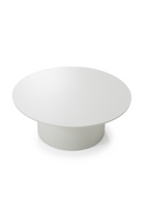 Round Outdoor White Coffee Table | OROA Modern Onza | Oroatrade.com
