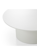 Round Outdoor White Coffee Table | OROA Modern Onza | Oroatrade.com
