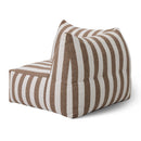 Brown Stripes 8-Piece Outdoor Sofa | Oroa Modern Lanuza | Oroatrade.com