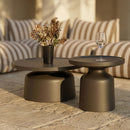 Brown Stripes 8-Piece Outdoor Sofa | Oroa Modern Lanuza | Oroatrade.com