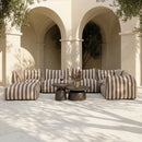 Brown Stripes 8-Piece Outdoor Sofa | Oroa Modern Lanuza | Oroatrade.com