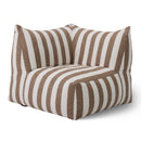 Brown Stripes 8-Piece Outdoor Sofa | Oroa Modern Lanuza | Oroatrade.com