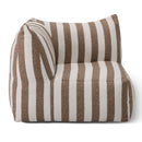 Brown Stripes 8-Piece Outdoor Sofa | Oroa Modern Lanuza | Oroatrade.com