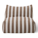 Brown Stripes Outdoor Armless Sofa | Oroa Modern Lanuza | Oroatrade.com