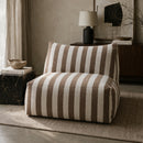 Brown Stripes Outdoor Armless Sofa | Oroa Modern Lanuza | Oroatrade.com