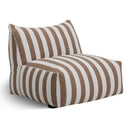 Brown Stripes Outdoor Armless Sofa | Oroa Modern Lanuza | Oroatrade.com
