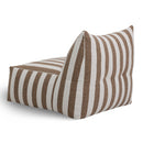 Brown Stripes Outdoor Armless Sofa | Oroa Modern Lanuza | Oroatrade.com