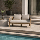 Outdoor Gray Rope Loveseat | OROA Modern Salvora