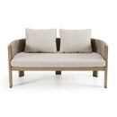 Outdoor Gray Rope Loveseat | OROA Modern Salvora