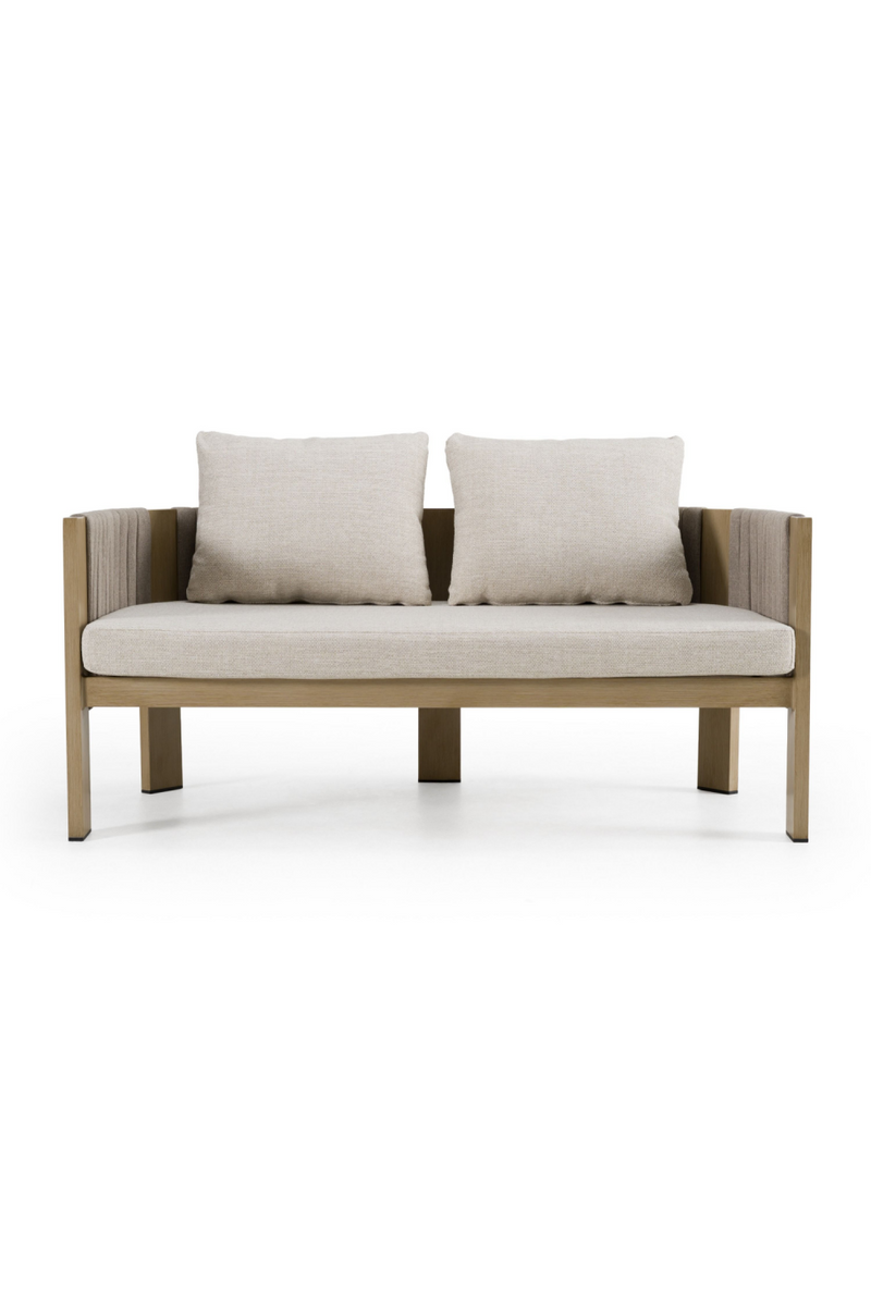 Outdoor Gray Rope Loveseat | OROA Modern Salvora | Oroatrade.com