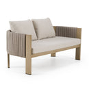 Outdoor Gray Rope Loveseat | OROA Modern Salvora