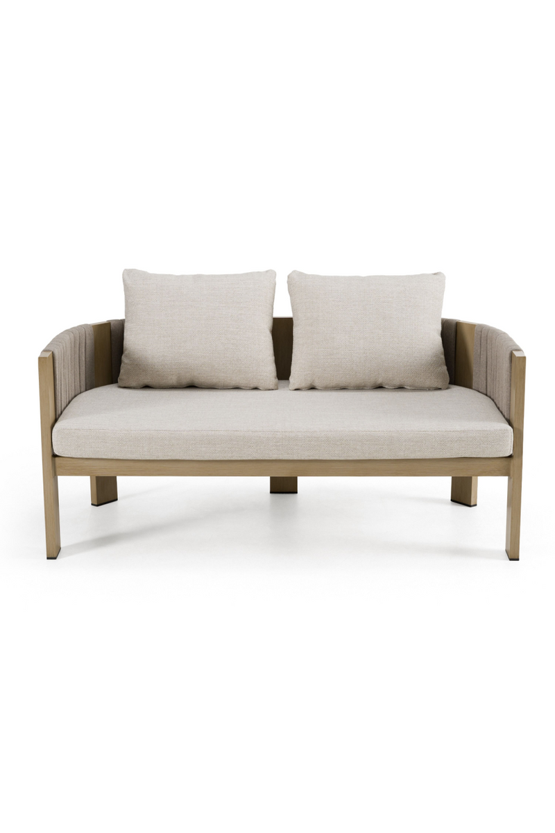 Outdoor Gray Rope Loveseat | OROA Modern Salvora | Oroatrade.com