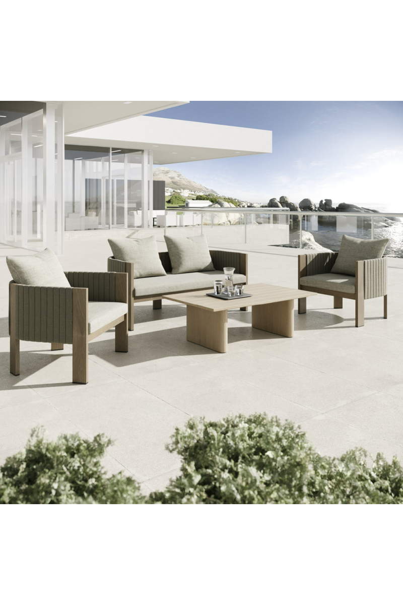 Outdoor Gray Rope Loveseat | OROA Modern Salvora | Oroatrade.com
