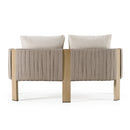 Outdoor Gray Rope Loveseat | OROA Modern Salvora