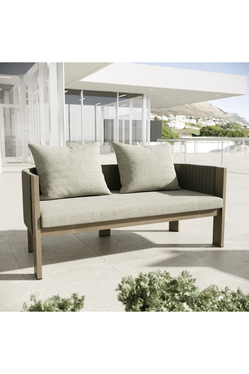 Outdoor Gray Rope Loveseat | OROA Modern Salvora | Oroatrade.com