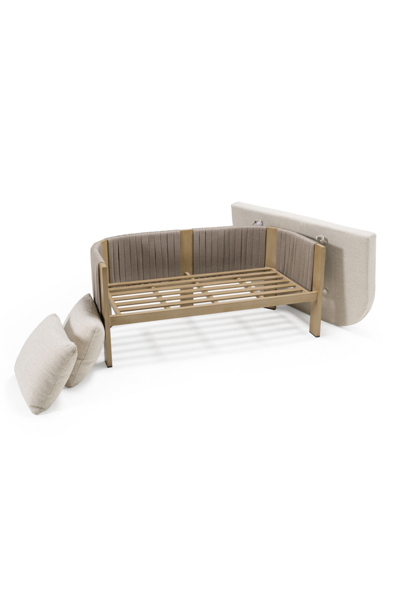 Outdoor Gray Rope Loveseat | OROA Modern Salvora | Oroatrade.com