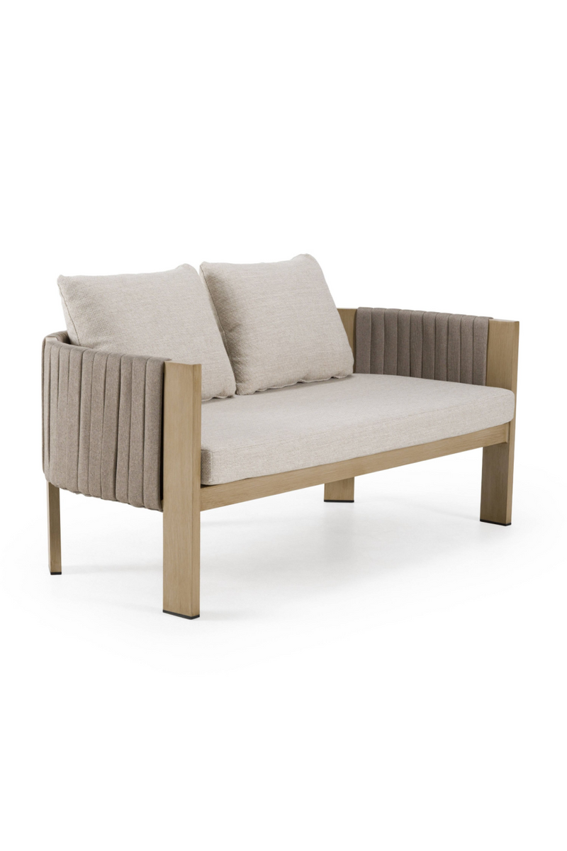 Outdoor Gray Rope Loveseat | OROA Modern Salvora | Oroatrade.com