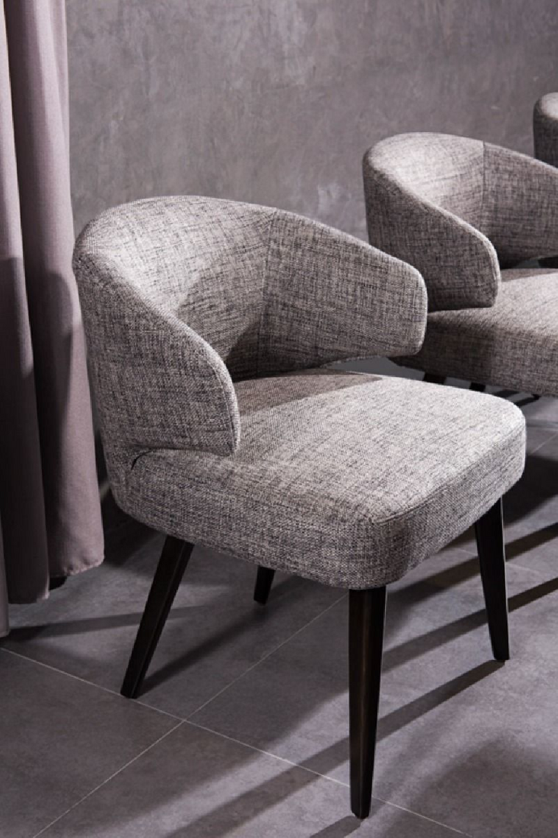 Gray Curved-Back Dining Chair | OROA Modern Carlton | Oroatrade.com