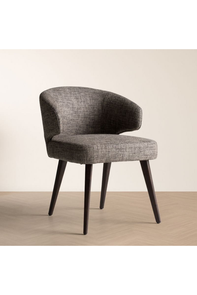 Gray Curved-Back Dining Chair | OROA Modern Carlton | Oroatrade.com
