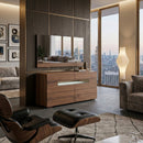 Walnut 6-Drawer LED Dresser | OROA Modern Ceres