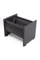 Gray Saddle Leather Magazine Rack | OROA Modern Uriah | Oroatrade.com
