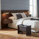 Gray Saddle Leather Magazine Rack | OROA Modern Uriah | Oroatrade.com