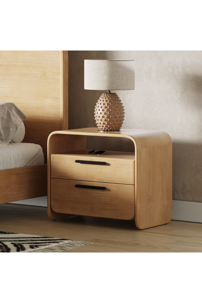 Natural Acacia Nightstand | OROA Modern Dresden | Oroatrade.com