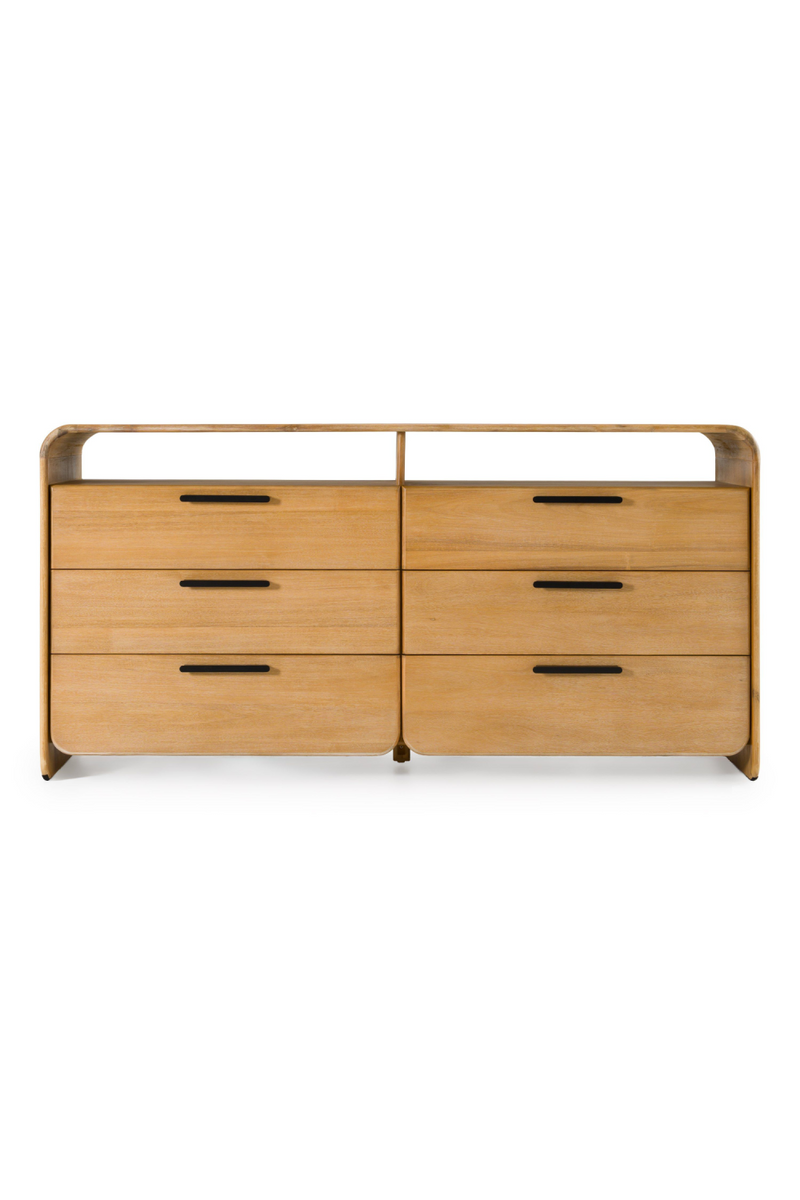 Natural Acacia 6-Drawer Dresser | OROA Modern Dresden | Oroatrade.com