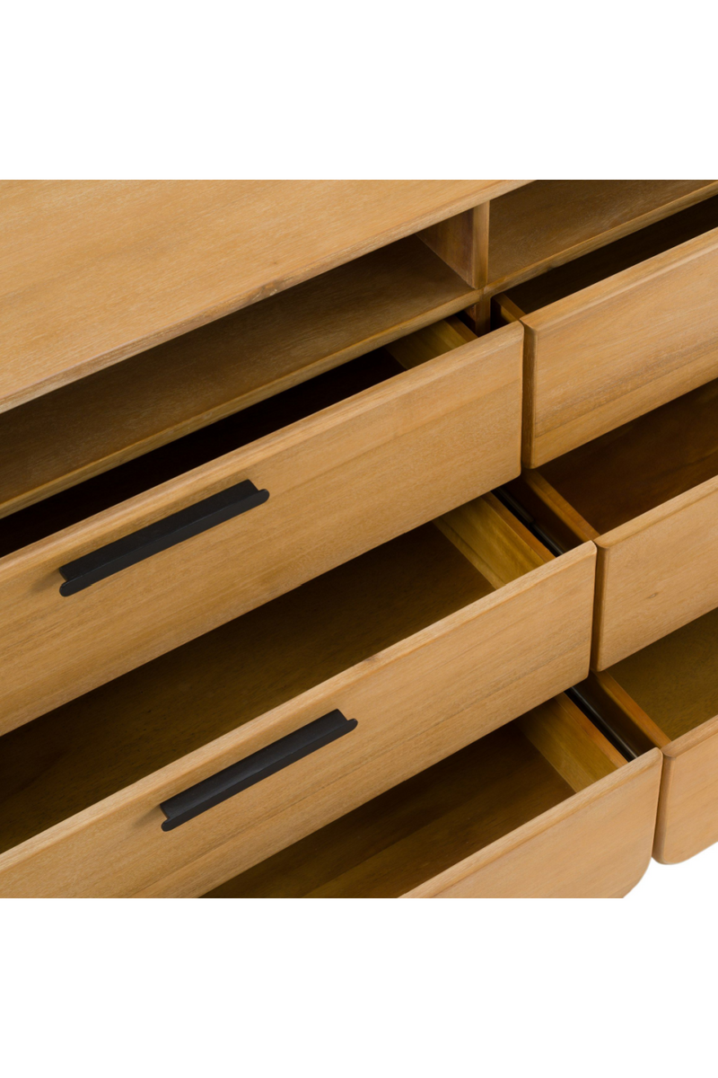 Natural Acacia 6-Drawer Dresser | OROA Modern Dresden | Oroatrade.com