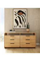 Natural Acacia 6-Drawer Dresser | OROA Modern Dresden | Oroatrade.com