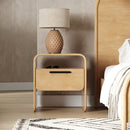 Natural Acacia Nightstand | OROA Modern Dresden