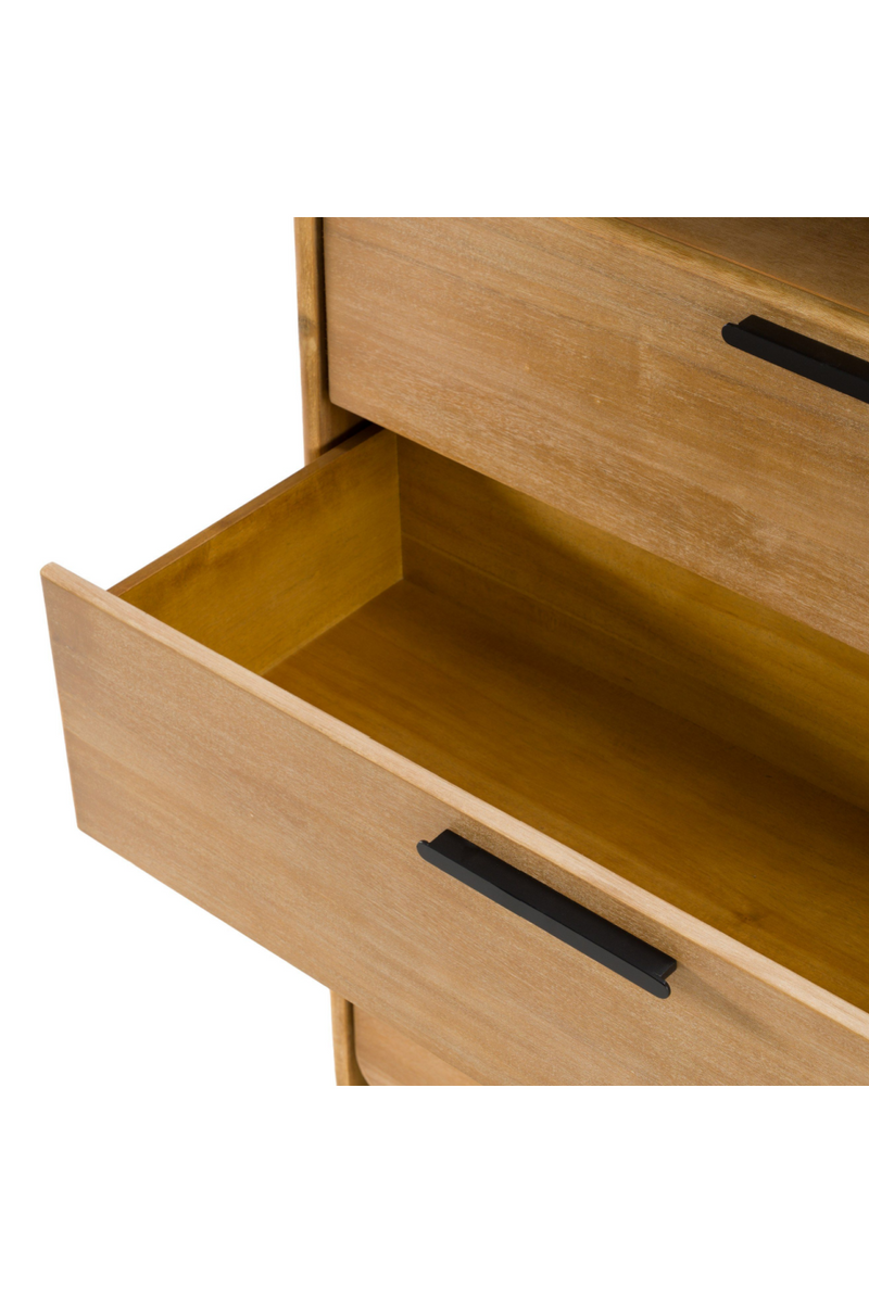 Natural Acacia 4-Drawer Chest | OROA Modern Dresden | Oroatrade.com