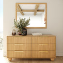 Fluted Oak 6-Drawer Dresser | OROA Modern Winters