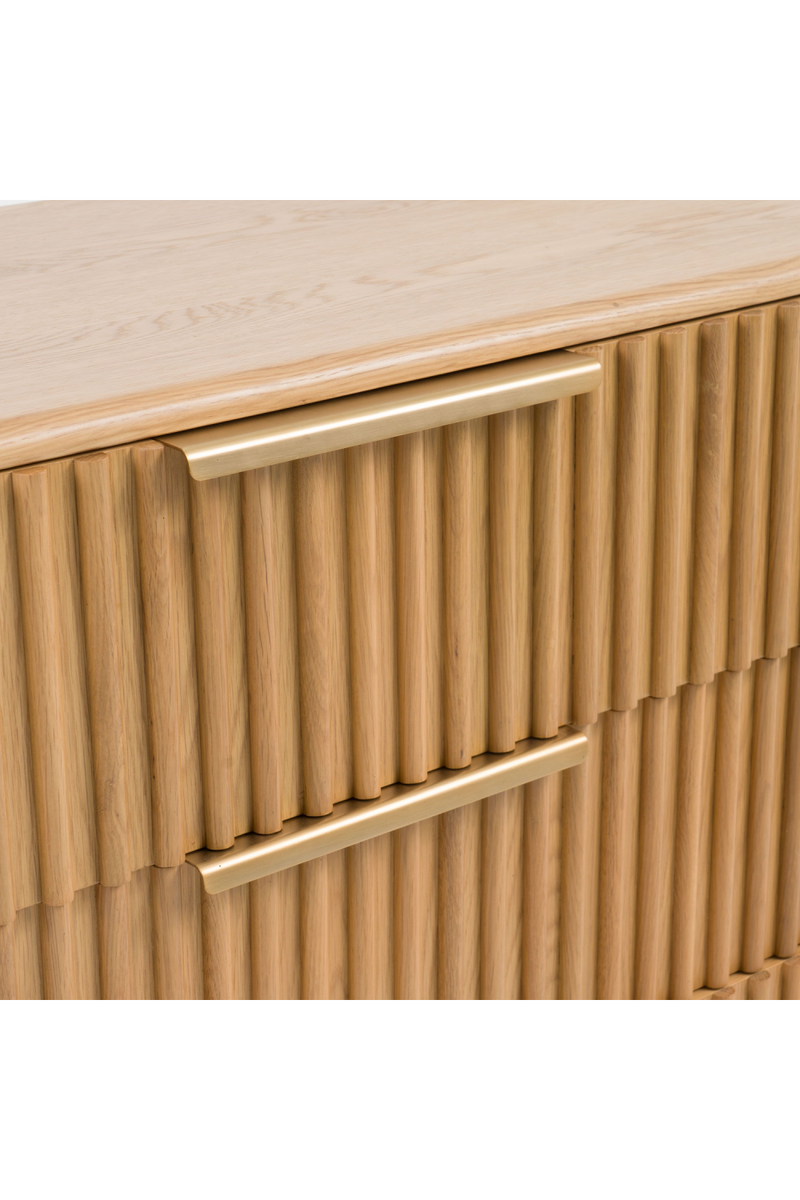 Fluted Oak 6-Drawer Dresser | OROA Modern Winters | Oroatrade.com