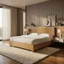 Fluted Oak Bed | OROA Modern Winters