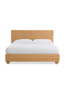 Fluted Oak Bed | OROA Modern Winters | Oroatrade.com