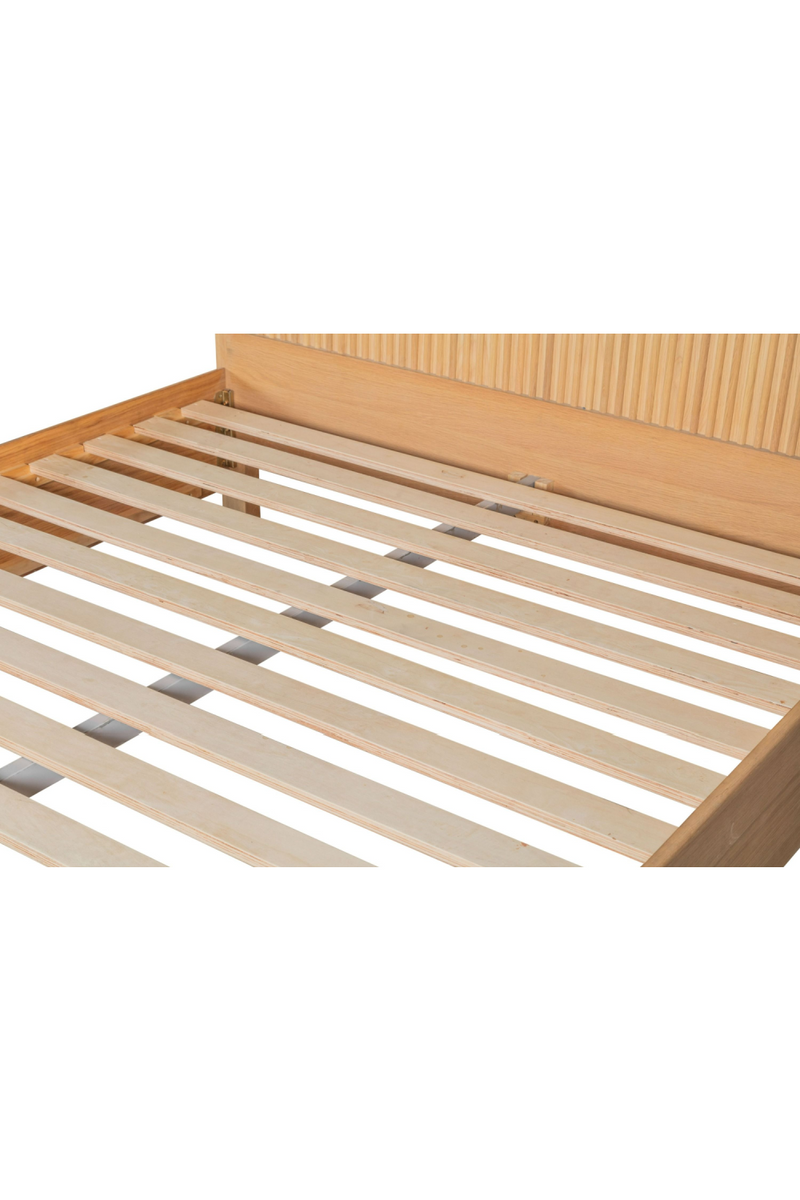 Fluted Oak Bed | OROA Modern Winters | Oroatrade.com