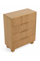 Fluted Oak 4-Drawer Chest | OROA Modern Winters | Oroatrade.com