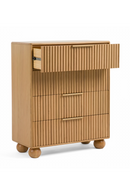 Fluted Oak 4-Drawer Chest | OROA Modern Winters | Oroatrade.com