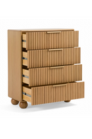 Fluted Oak 4-Drawer Chest | OROA Modern Winters | Oroatrade.com