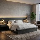 Dark Gray 2-Drawer Bed | OROA Modern Manchester