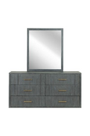 Dark Gray Acacia 6-Drawer Dresser | OROA Modern Manchester | Oroatrade.com