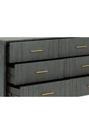 Dark Gray Acacia 6-Drawer Dresser | OROA Modern Manchester | Oroatrade.com